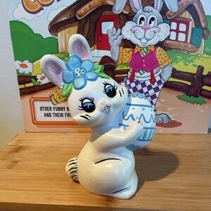 Vintage Kitschy Easter Bunny Bank